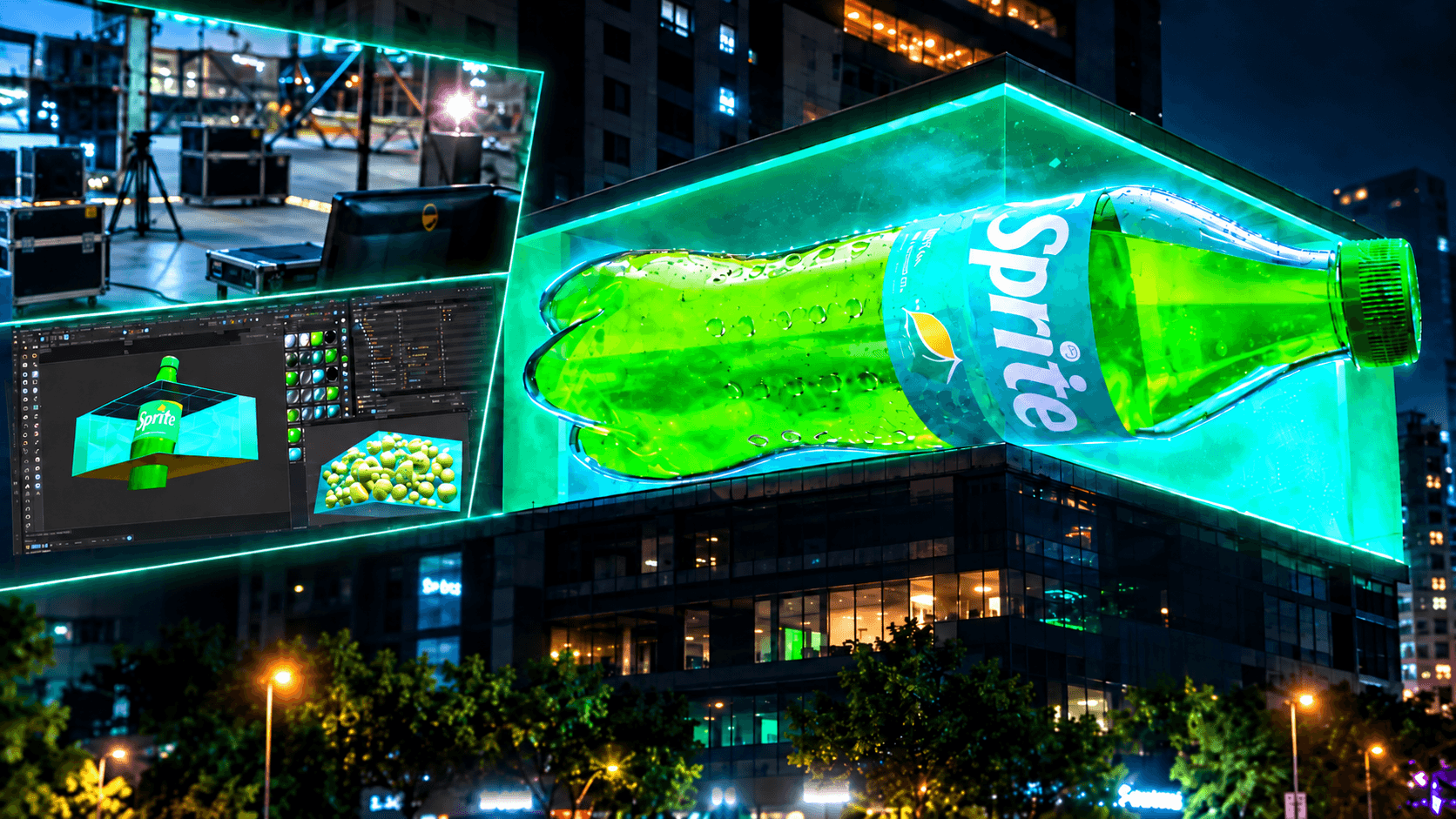Sprite Lemon Mint 3D Billboard thumbnail